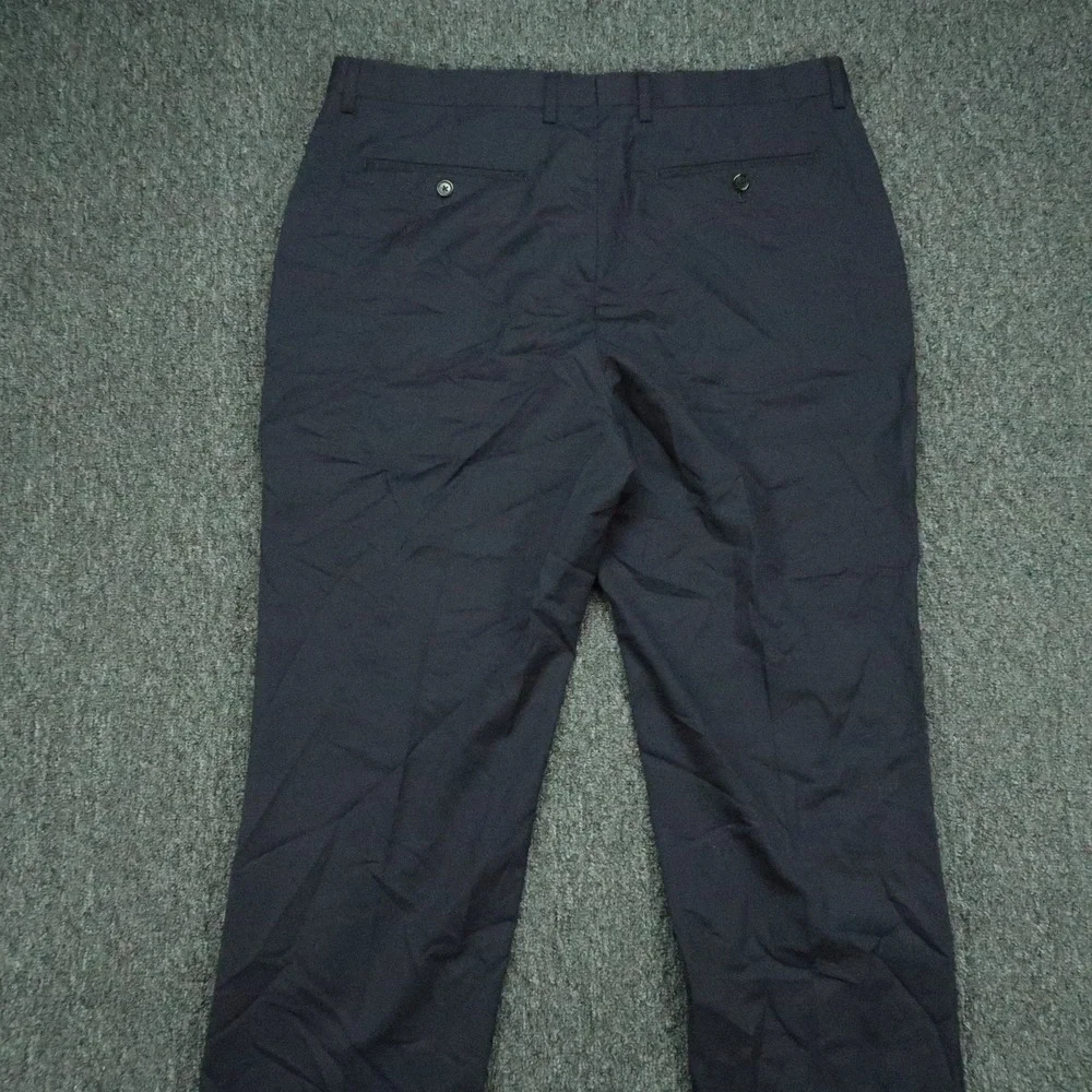 Banana Republic Pants Mens 36x32 Blue Straight Marzotto Super 120s Wool Trouser